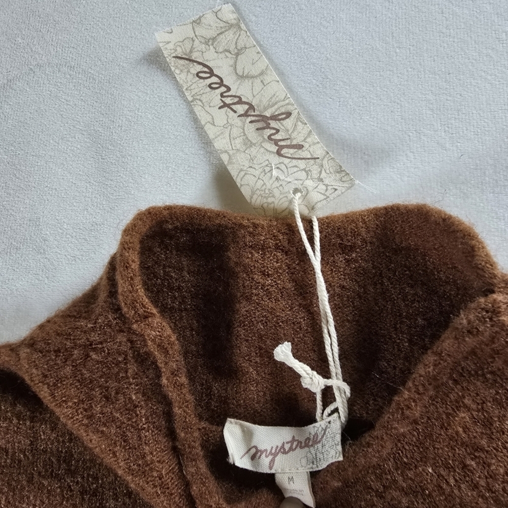 Mystree▪️Chesnut Brown Mockneck Sweater - Picture 6 of 7